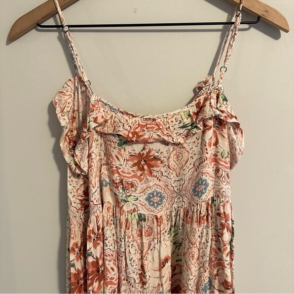 O’Neill Pink Floral Strappy MIDI Dress Small - Picture 12 of 14